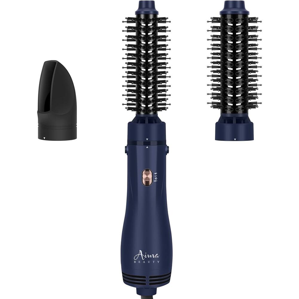 Aima Beauty Blow Dryer Brush Set - 4-In-1 Round Brush Blow Dryer Adds Shine